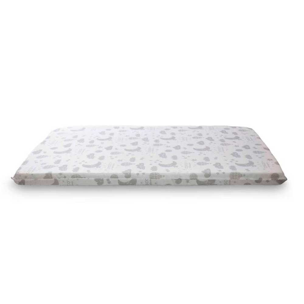 Encontraproduto.com.br - Colchonete para Berço TAM 2 (95x61x4) Cosco Branco Estampado