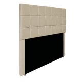 Cabeceira Estofada Manchester 160 Cm Queen Size Corano - Doce Sonho Móveis Cor Bege