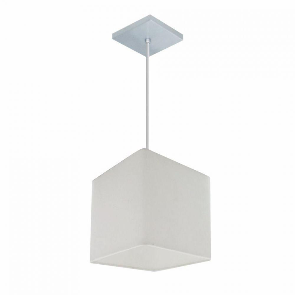 Lustre Pendente Quadrado Md-4223 15/13x13cm Branco Bivolt