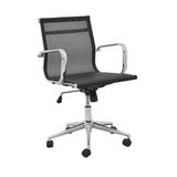 Office Sevilha Tela Preta Baixa Rivatti Kit 2 Unidades