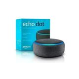 Echo Dot (3ª Geração): Smart Speaker Com Alexa - Cor Preta