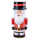 Decoração Lata Natalina Papai Noel 24cm