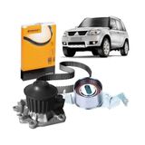 Kit Correia Dentada Tensor Pajero Tr4 2009 2010 Bomba D&#39;água