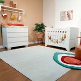 Quarto De Bebê Completo Berço 2 Em 1 Com Cômoda 4 Gavetas Nest Espresso Móveis Branco