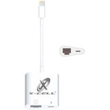 Adaptador Ethernet Lightning Rj45 Flex Branco