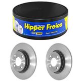 Par Disco Freio Clio Logan Sandero Diant Sólido Hipperfreios