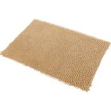 Kit 03 Tapetes De Banheiro Microfibra Bolinha 58x38cm Khaki