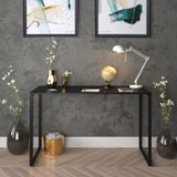 Mesa Escrivaninha 90x50cm Porto Espresso Inteira Preta