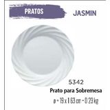 Jogo De Prato Jasmin 06 Pratos Sobremesa - Lanche -19cm Br