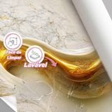 Papel De Parede Painel 3d Mármore Calacata Branco Ouro 1,5m
