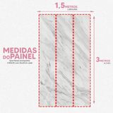 Papel De Parede Painel 3d Mármore Carrara Branco 1,5m