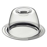 Porta-queijo Tramontina Ciclo Em Aço Inox 20 Cm 2 Peças