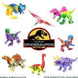 Dinossauro Blocos Montar Letsgo Melhor Brinquedo Kit 8 Dinos