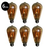 Lampadas De Led Kit 6 Multi Filamento Retro Vintage Bivolt