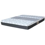 Colchão Casal Mola Class Bonnel New Euro 128x188x25cm Branco Cinza Castor