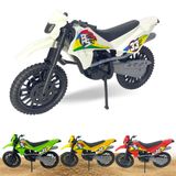 Moto De Brinquedo Motocross 28cm - Branco