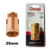 Serra Copo Diamantada 35mm Para Esmerilhadeira Com Rosca M14