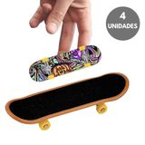 Kit 4 Fingerboards Profissional Skate De Dedo + Ferramentas