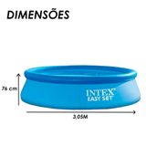 Piscina Inflável 3853 Litros Easy Set Intex + Filtro 220v Un