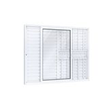 Janela Veneziana Alumínio De Correr Lateral 3 Folhas Eccellente 120x150cm Lucasa Branco