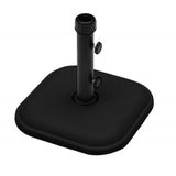 Base Ombrellone Em Concreto Quadrada 11kg Preto -bel Lazer