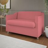 Namoradeira 2 Lugares Sala De Estar Quarto Balaqui Decor Rosa