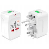 Adaptador Tomada Universal Internacional Uk Eua Europa Asia