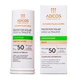 Protetor Solar Facial Adcos Stick Ultraleve Fps50 Peach 15g