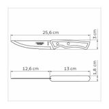 Faca Para Churrasco Jumbo Tramontina Inox Castanho 5&#39;&#39;