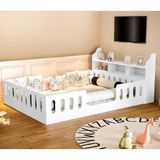 Cama Montessoriana Helo Com Nicho - Branco - Cor: Branco