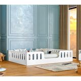 Cama Casal Design Montessoriana Helo - Branco - Cor: Branco