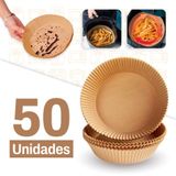 Forro De Papel Descartável Especial Para Air Fryer Kit Com 50