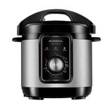 Panela De Pressão Elétrica Mondial Pratic Cook 3l Premium Panela Elétrica De Pressão-127v-preto/inox