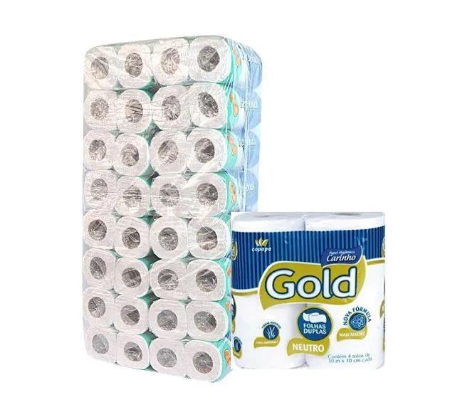 Papel Higiênico Gold - Folha Dupla 30m - 64 Rolos