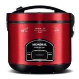 Panela Elétrica Mondial Pratic 10i Pe-46-10x Panela Elétrica De Arroz-127v-vermelho/inox