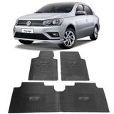 Jogo Tapete Interno Reforçado Vw Voyage 2016 Á 2020 Preto Especifico