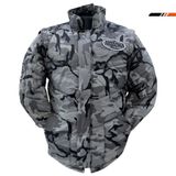 Jaqueta Masculina Motociclista Arizona Camuflada Cinza - P