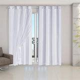 Cortina Blackout Pvc Voil 2,80m X 2,30m - Branca