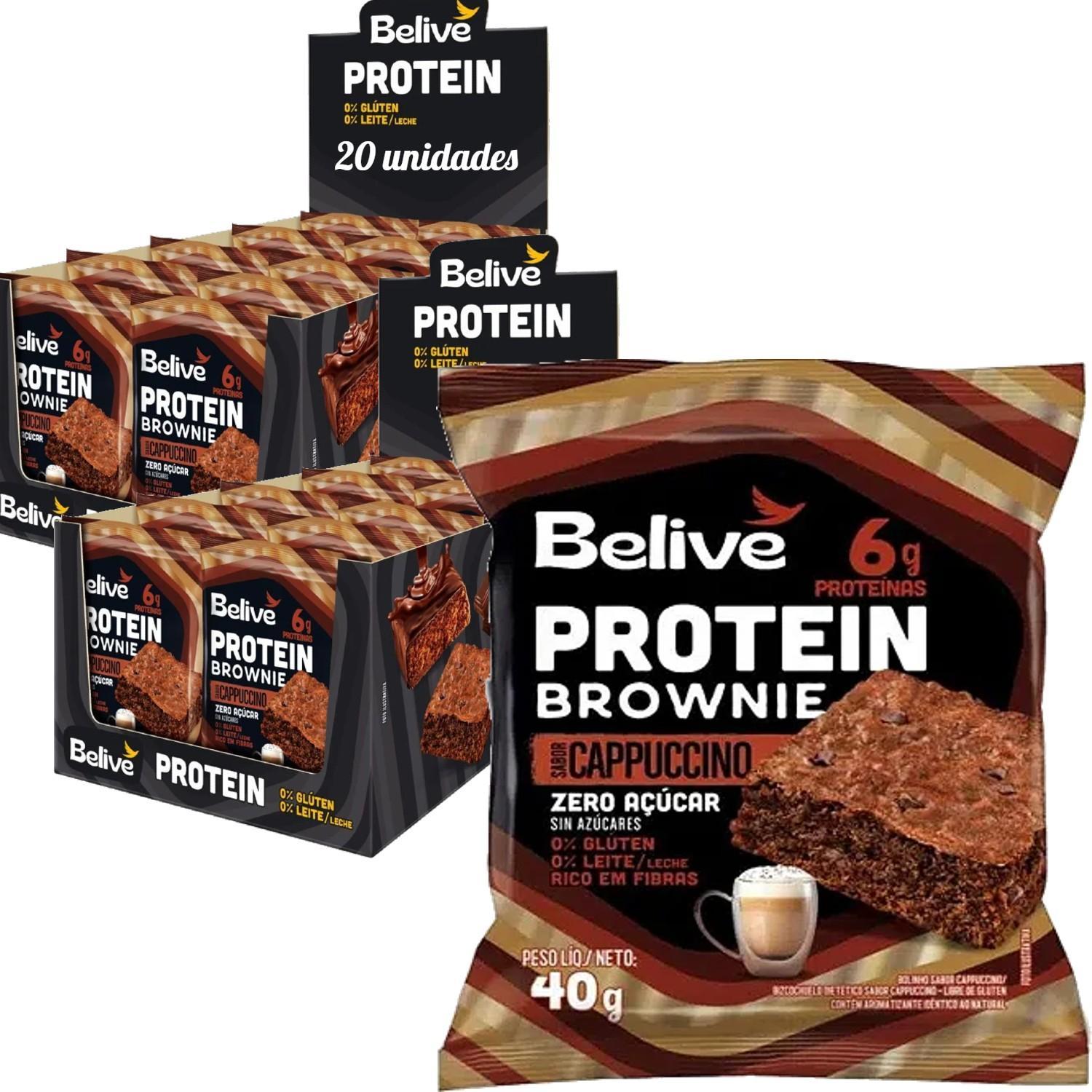 Protein Brownie Cappuccino Belive Zero 40g (20 Unidades)