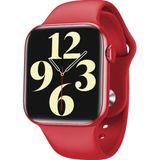 Smartwatch hw16 relógio inteligente 44mm troca foto vermelho