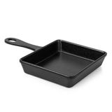 Mini Frigideira Quadrada 12,6 Cm Melamina Preta 100% Profissional