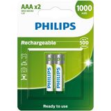 Pilha Recarregável Aaa 1000mah Blister Com 2 Unidades R03b2r