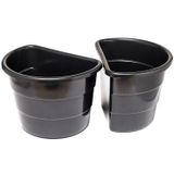 20 Vasos Pretas De Pendurar Arandela Jardim Vertical 3l