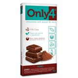 Chocolate Puro Cacau Sem Lactose Sem Glúten Vegano Only4 80g