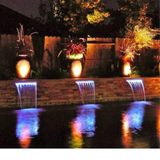 Refletor Linear 80cm Para Iluminação De Led Rgb Para Cascata De Piscina