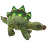 Dinossauro De Pelúcia Estegossauro Verde 32 Cm Comprimento