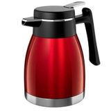 Garrafa Térmica Inox Bule Hercules Vermelha 1,2L Esmaltada