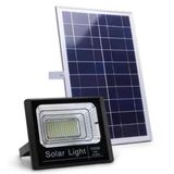 Refletor Solar Light 200w Com Placa E Controle Remoto