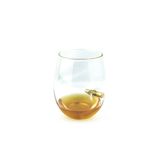 Copo Vidro Resistente Redondo 430ml Bala Metal Alojada