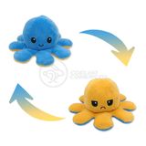 Polvo Reversível De Pelúcia 2 Em 1 Tiktok Azul E Amarelo